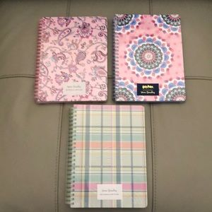 Set of 3–NWT—Vera Bradley Notebooks with Pockets